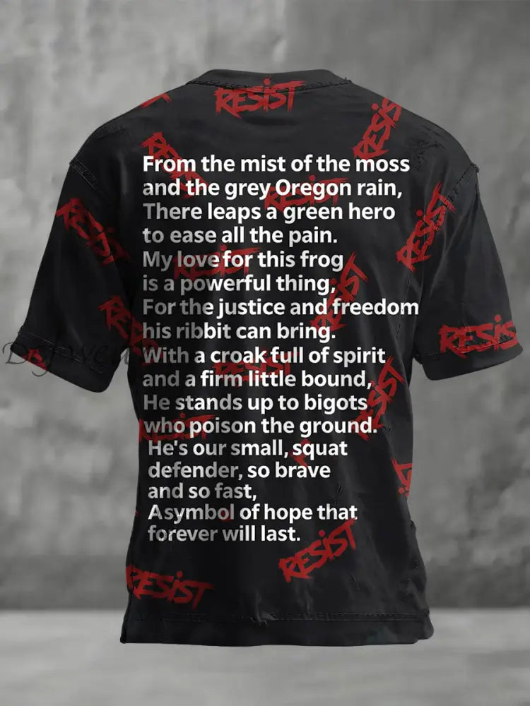 Men’s FDT Polish Frog Print short sleeves t-shirt