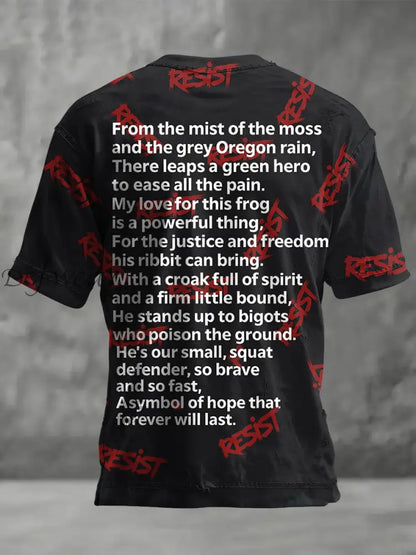 Men’s FDT Polish Frog Print short sleeves t-shirt