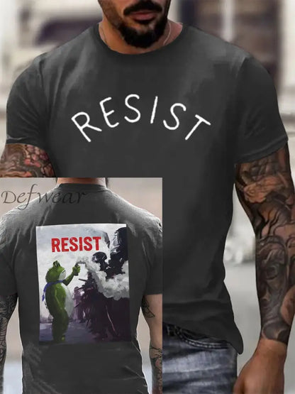 Men’s FDT Polish Frog Print short sleeves t-shirt Dark Gray / S