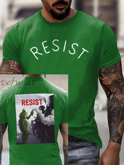 Men’s FDT Polish Frog Print short sleeves t-shirt Green / S