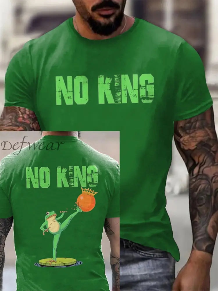 Men’s FDT Polish Frog Print short sleeves t-shirt Green / S