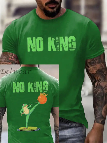 Men’s FDT Polish Frog Print short sleeves t-shirt Green / S