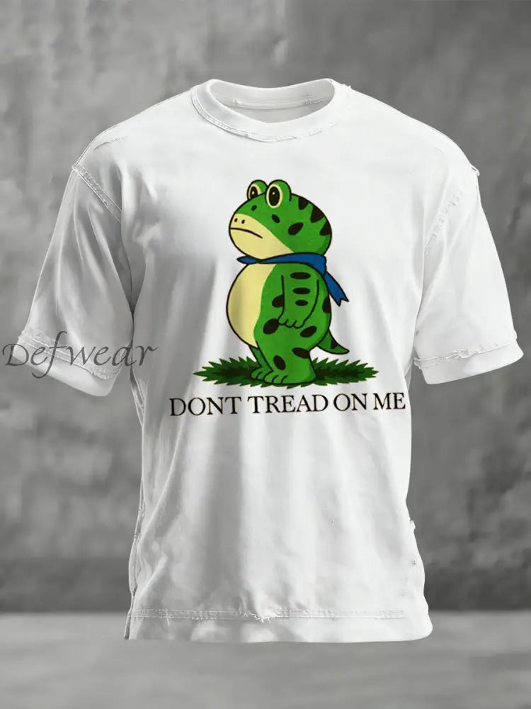 Men’s FDT Polish Frog Print short sleeves t-shirt White / S