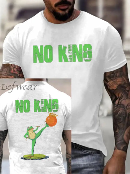 Men’s FDT Polish Frog Print short sleeves t-shirt White / S