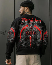 Men’s Forgiven Cross Wings Print Sweatshirt