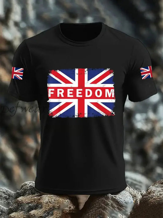 Men’s Freedom Short-sleeved T-shirt Black / S