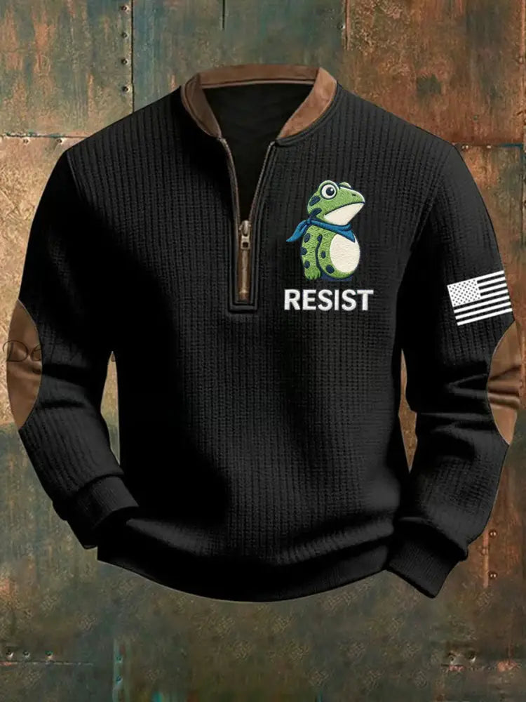 Men’s Frog Resist Printed Sweatshirt Black / S