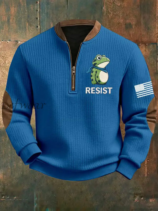 Men’s Frog Resist Printed Sweatshirt Blue / S