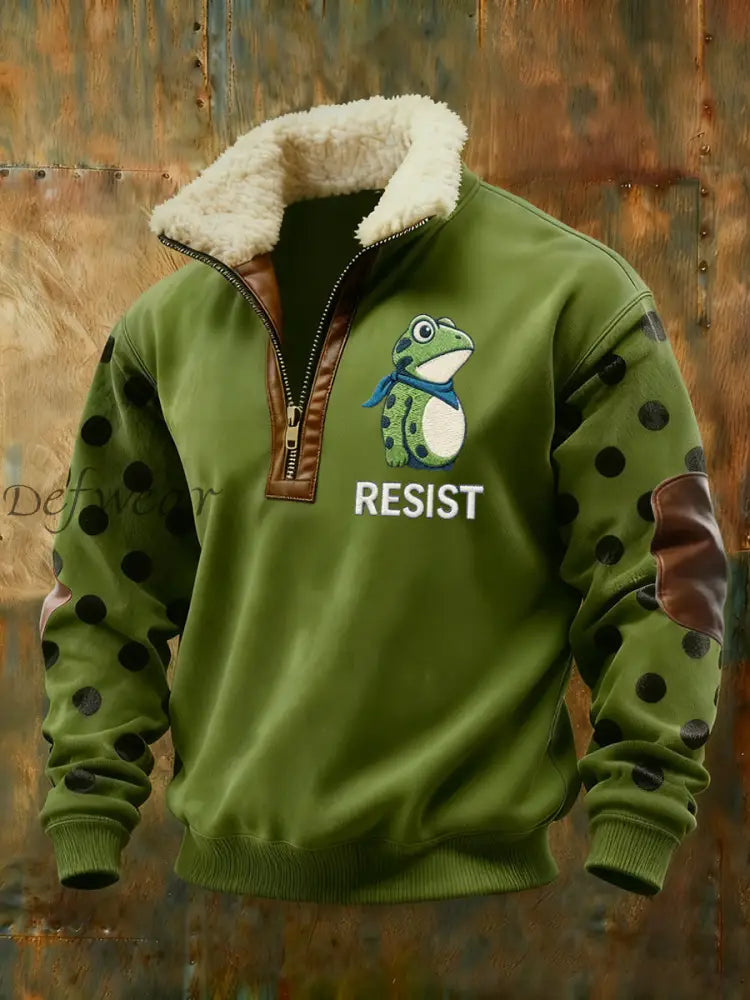 Men’s Frog Resist Printed Sweatshirt Green / S