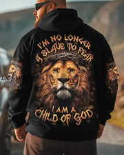 Men’s I Am A Child Of God Print Hoodie Black / S