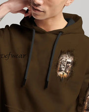 Men’s Jesus Dropped The Charges Lion Print Hoodie