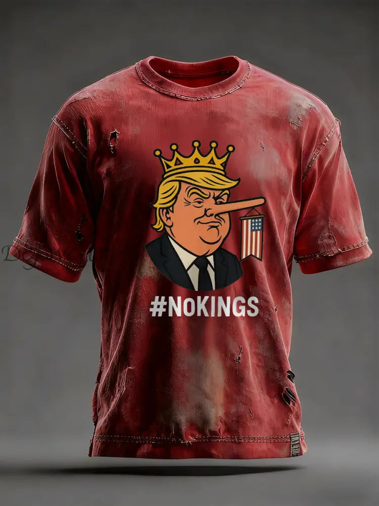 Men’s No Kings T-shirt Red / S