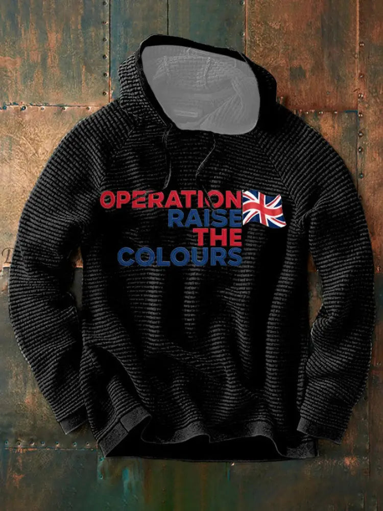 Men’s Operation Raise The Colours long sleeve shirt Black / S