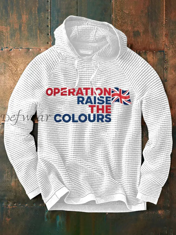 Men’s Operation Raise The Colours long sleeve shirt White / S