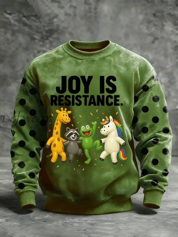 Men’s Portland Frog Printed Crew Neck Sweatshirt As picture / S