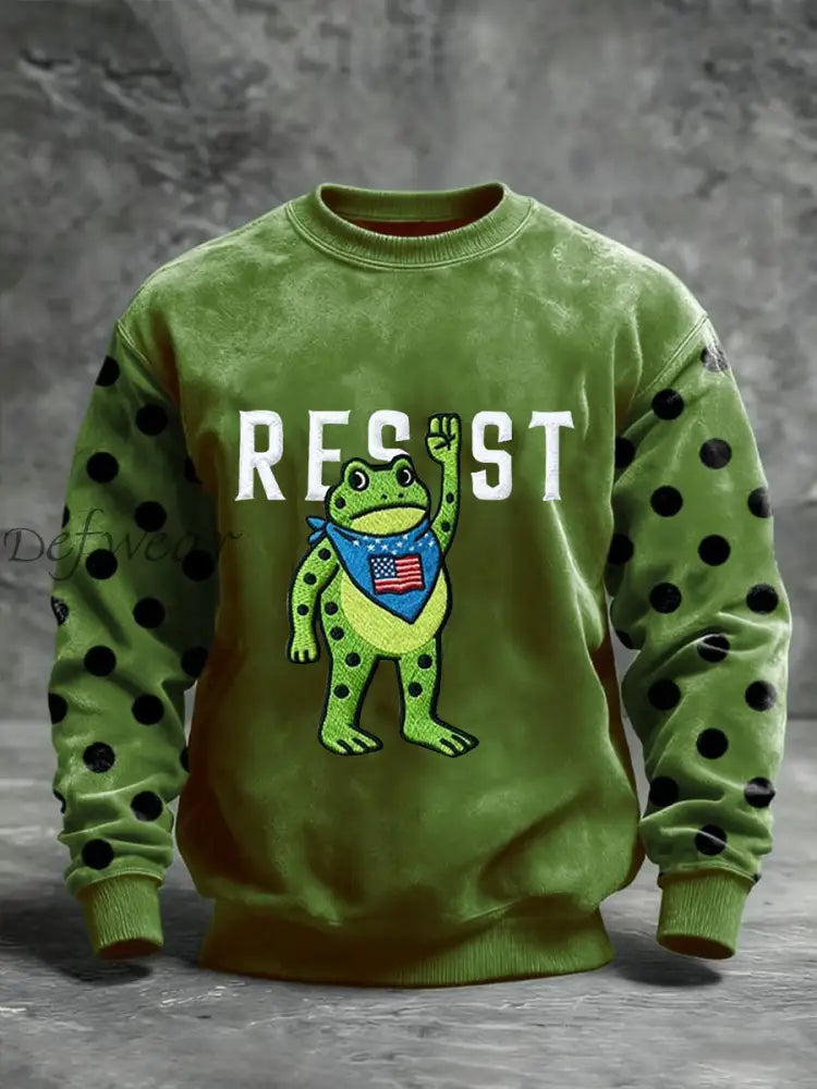 Men’s Portland Frog Resist Crew Neck Sweatshirt Green / S