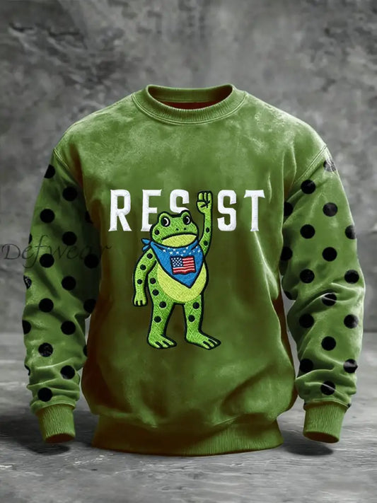 Men’s Portland Frog Resist Crew Neck Sweatshirt Green / S