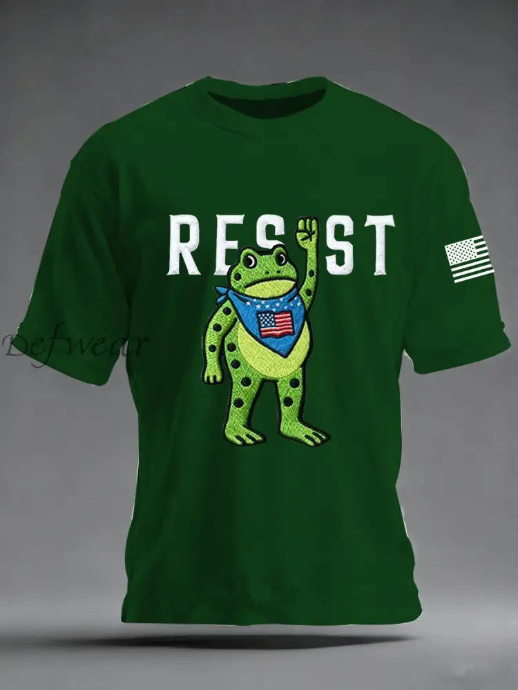 Men’s Portland Frog Resist Short-sleeved T-shirt Dark Green / S