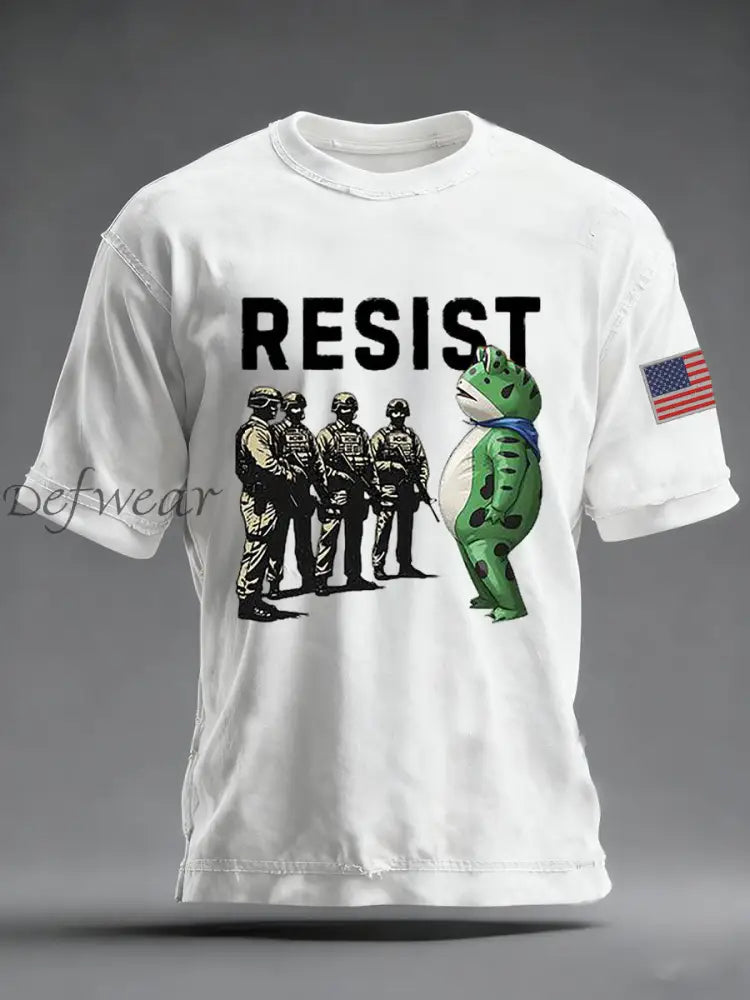 Men’s Portland Frog Resist Vintage T-Shirt White / S