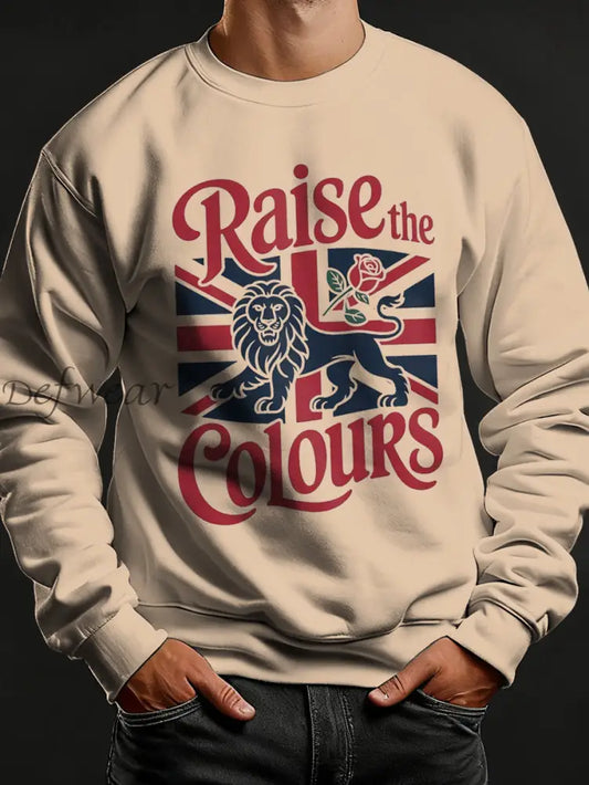Men’s Raise The Colours Print Crew Neck Sweatshirt As picture / S