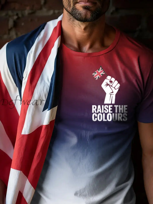 Men’s Raise The Colours Print short sleeves t-shirt As picture / S