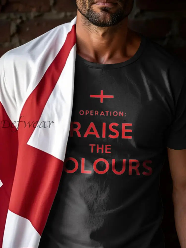 Men’s Raise The Colours Print short sleeves t-shirt Black / S