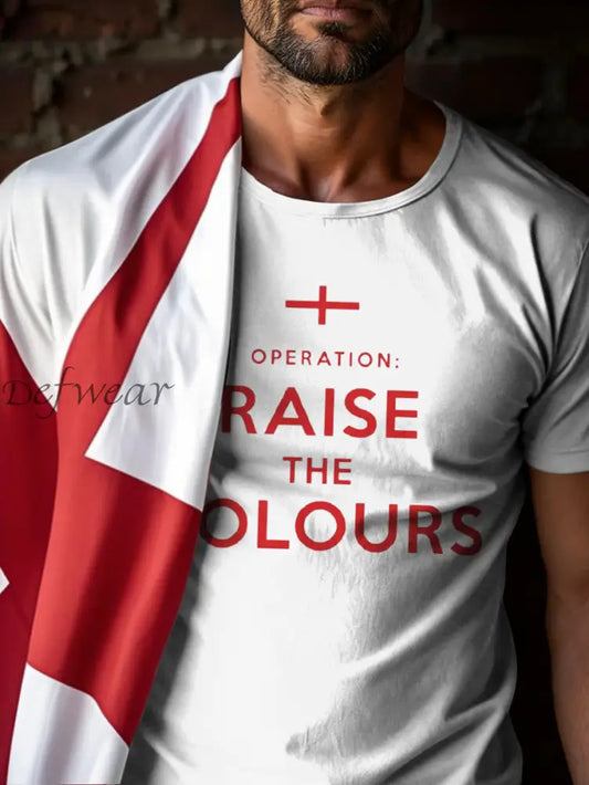 Men’s Raise The Colours Print short sleeves t-shirt White / S