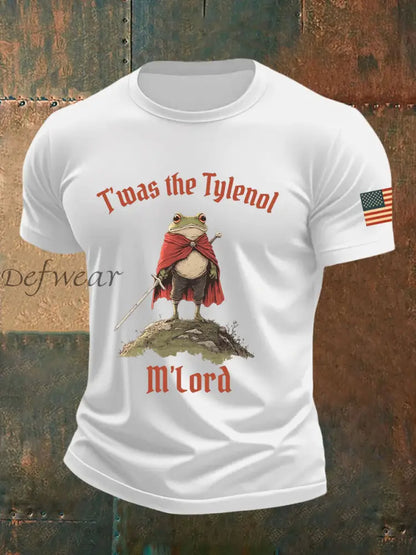 Men’s Resist Frog Printed Casual T-shirt White / S