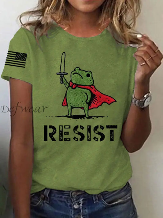 Men’s Resist Frog Short-sleeved T-shirt Green / S