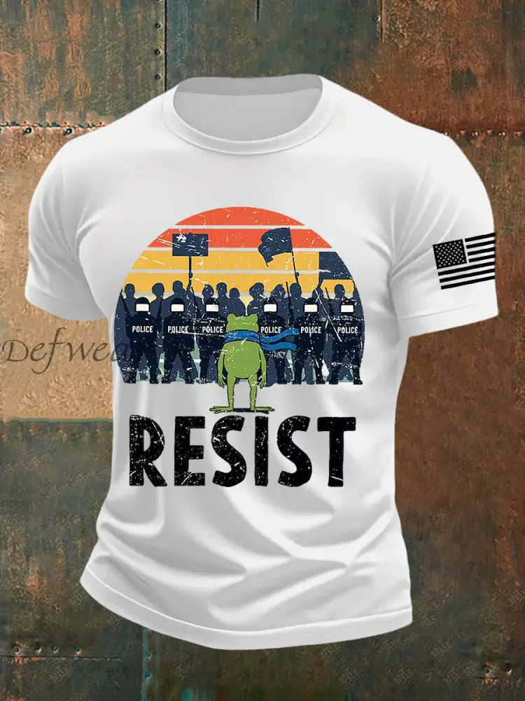 Men’s Resist Frog Short-sleeved T-shirt White / S