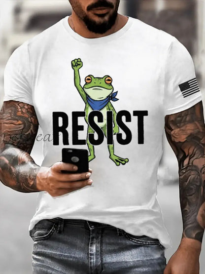 Men’s Resist Frog Short-sleeved T-shirt White / S