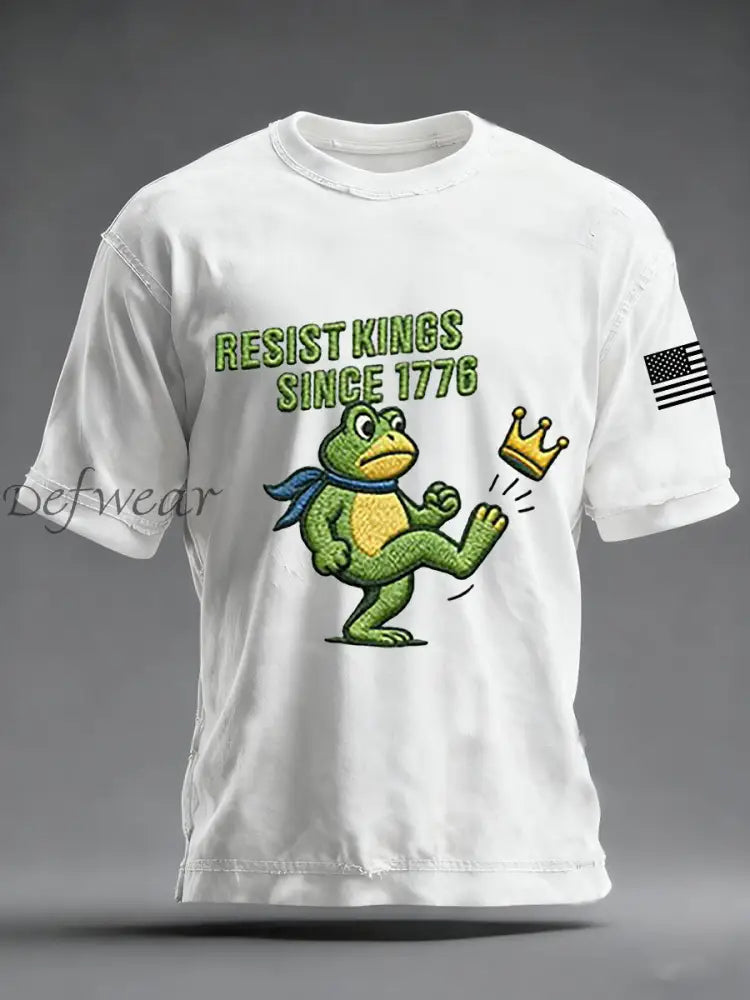 Men’s Resist Kings Since 1776 Short-sleeved T-shirt White / S