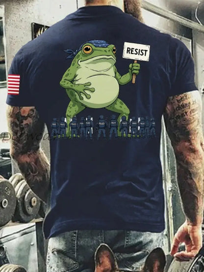 Men’s Resist Portland Frog Cotton Short-Sleeved T-shirt