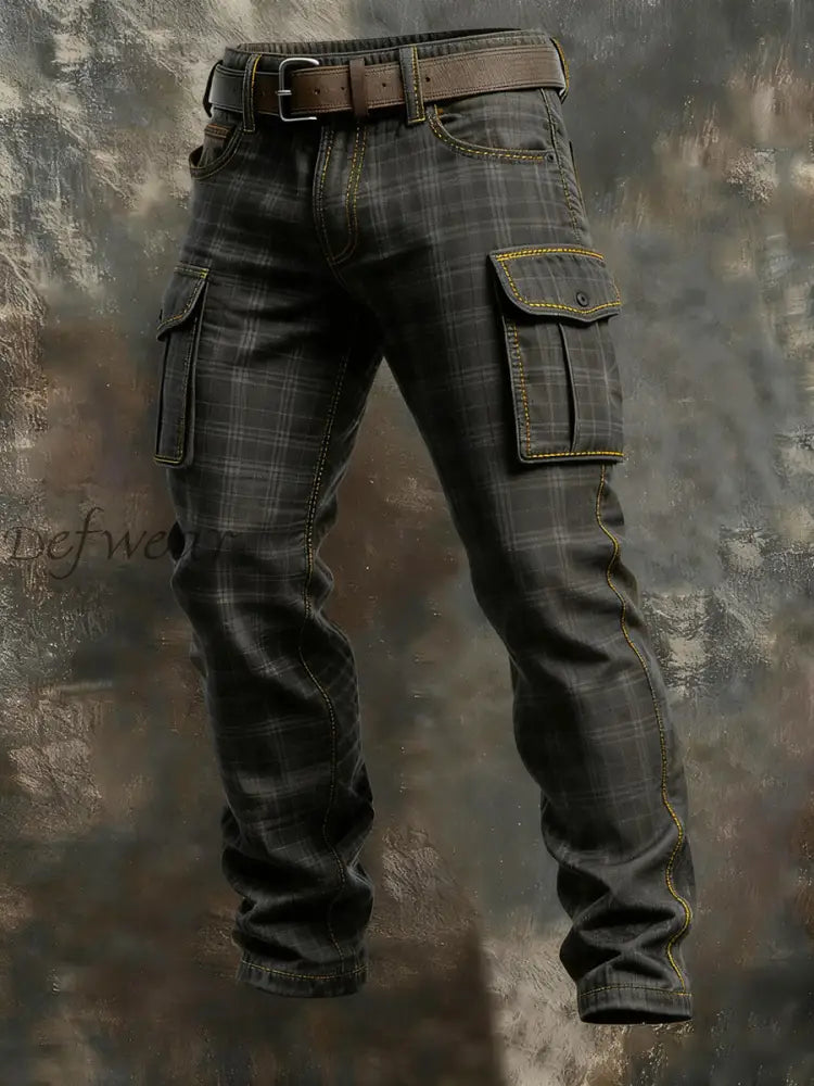 Men’s Retro Outdoor Work Pants As picture / S