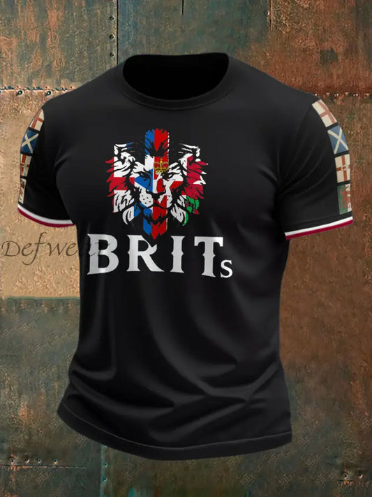 Men’s The Brits Printed T shirt Black / S