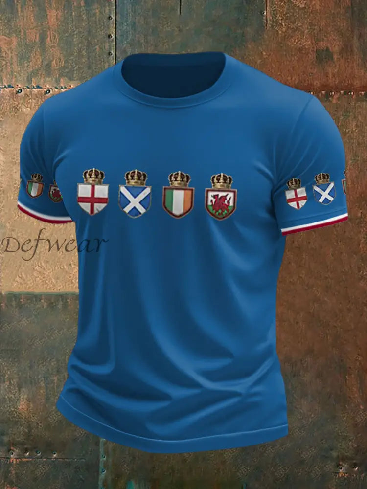 Men’s The Brits Printed T shirt Blue / S