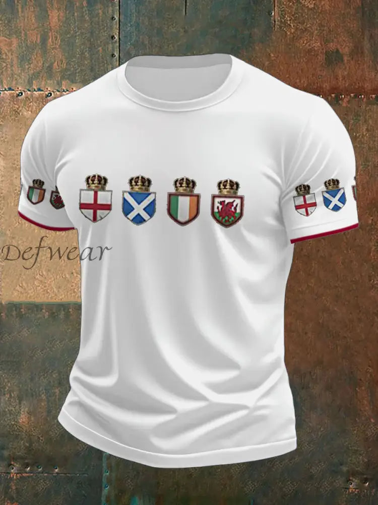 Men’s The Brits Printed T shirt White / S