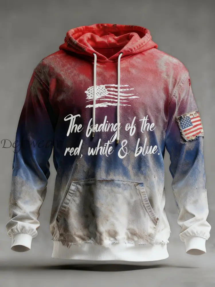 Men’s The Fading of the Red White and Blue Hoodie As picture / S