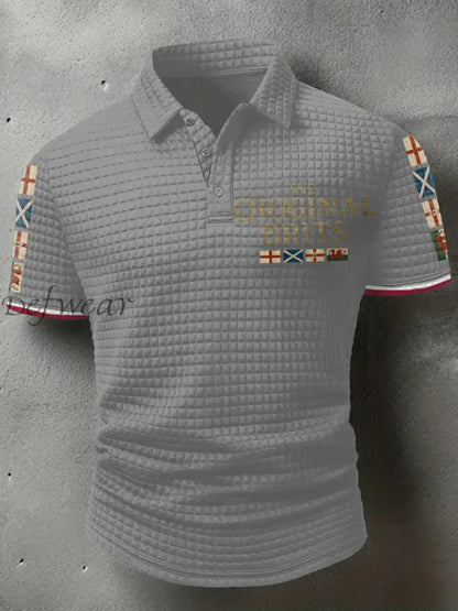 Men’s The Original Brits Printed Casual Tops Light Gray / S
