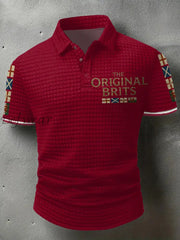 Men’s The Original Brits Printed Casual Tops Red / S