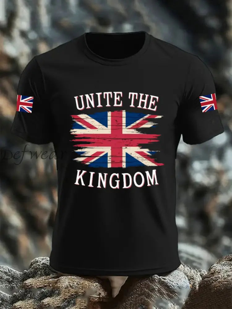 Men’s Unite The Kingdom Short-sleeved T-shirt Black / S