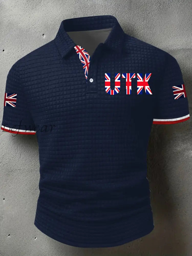 Men’s UTK-Unite The Kingdom Short Sleeve Shirt Navy Blue / S