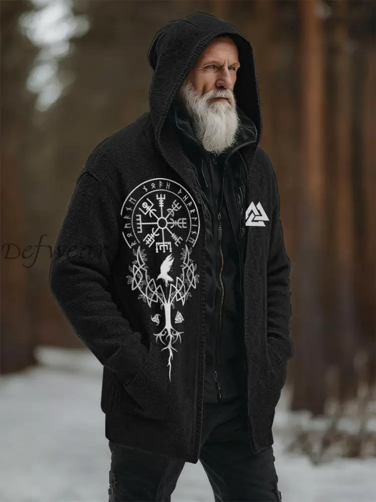 Men’s Viking Hooded Cardigan Black / S