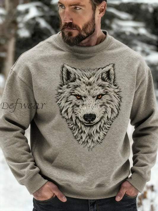 Men’s Viking Wolf Sweatshirt Apricot / S