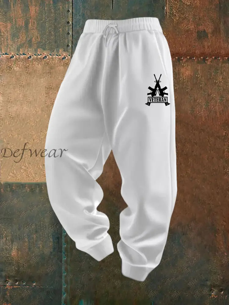 Men’s Vintage Veteran Casual Pants White / S