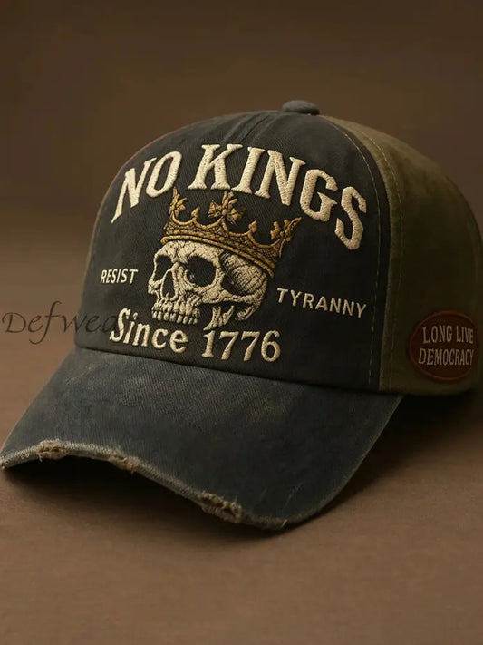No Kings Printed Casual Unisex Hat As picture / ONE