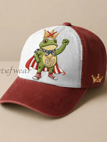 No Kings Printed Casual Unisex Hat White / ONE