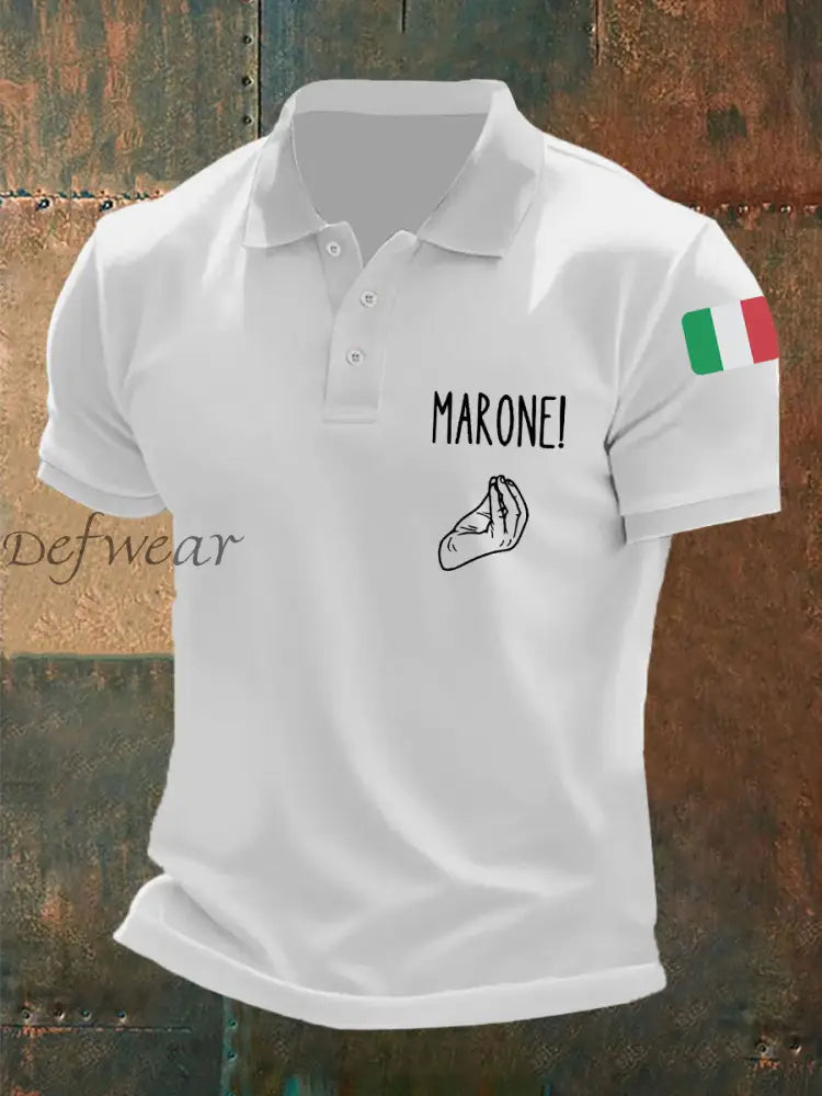 Polo italiana uomo bianco / S