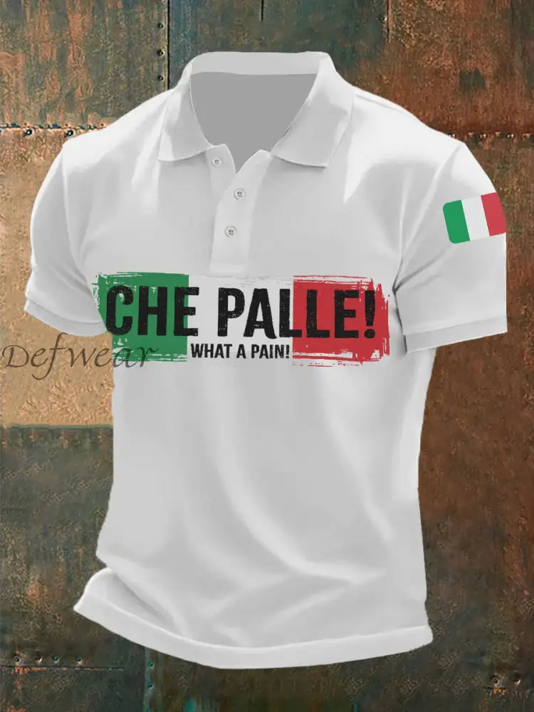 Polo italiana uomo bianco / S