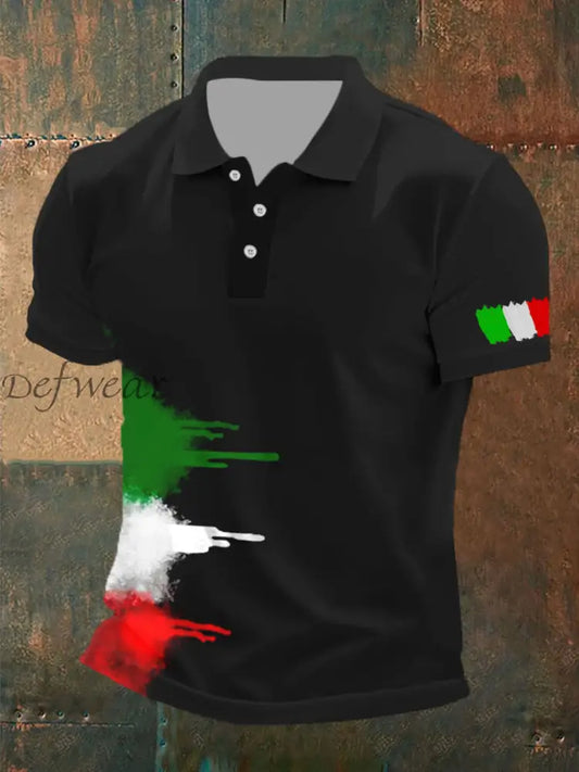 Polo italiana uomo Nero / S